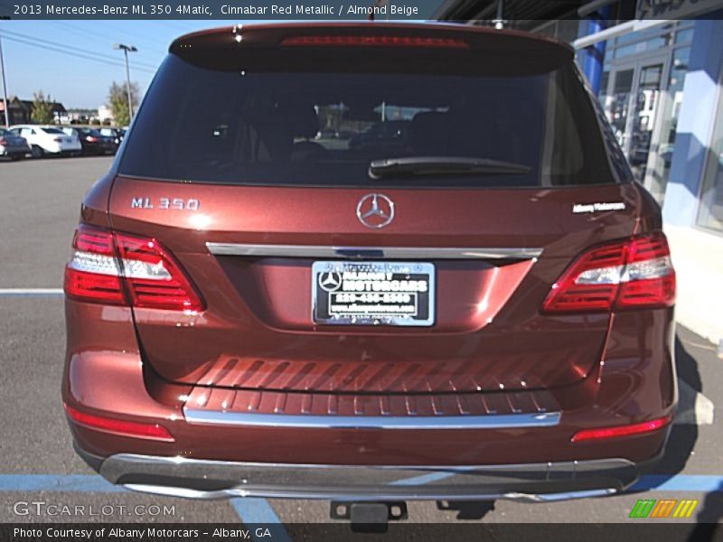 Cinnabar Red Metallic / Almond Beige 2013 Mercedes-Benz ML 350 4Matic