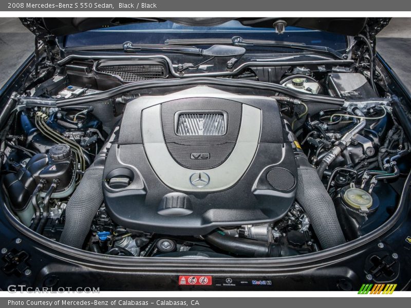 Black / Black 2008 Mercedes-Benz S 550 Sedan