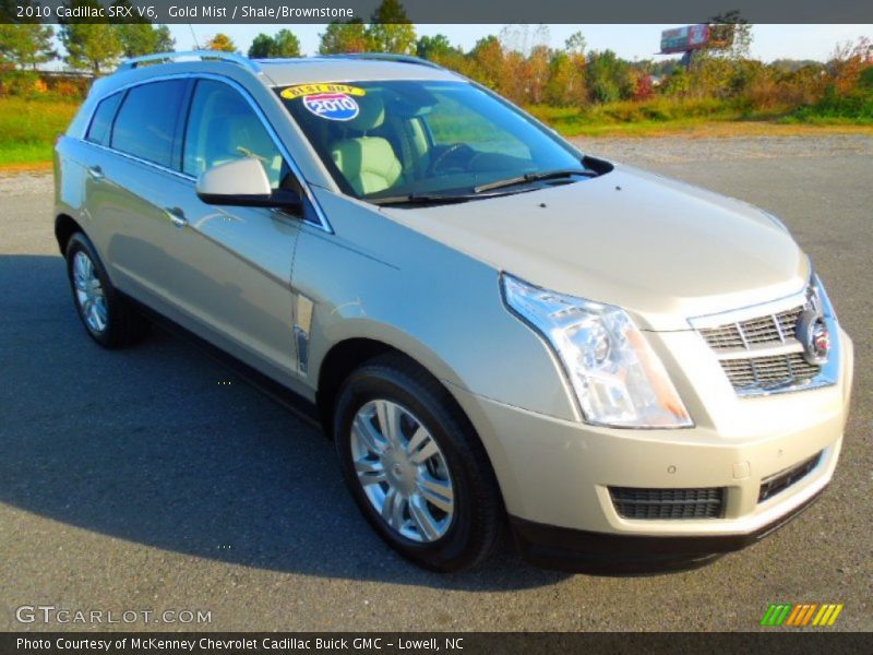 Gold Mist / Shale/Brownstone 2010 Cadillac SRX V6