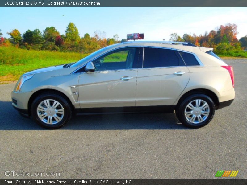 Gold Mist / Shale/Brownstone 2010 Cadillac SRX V6