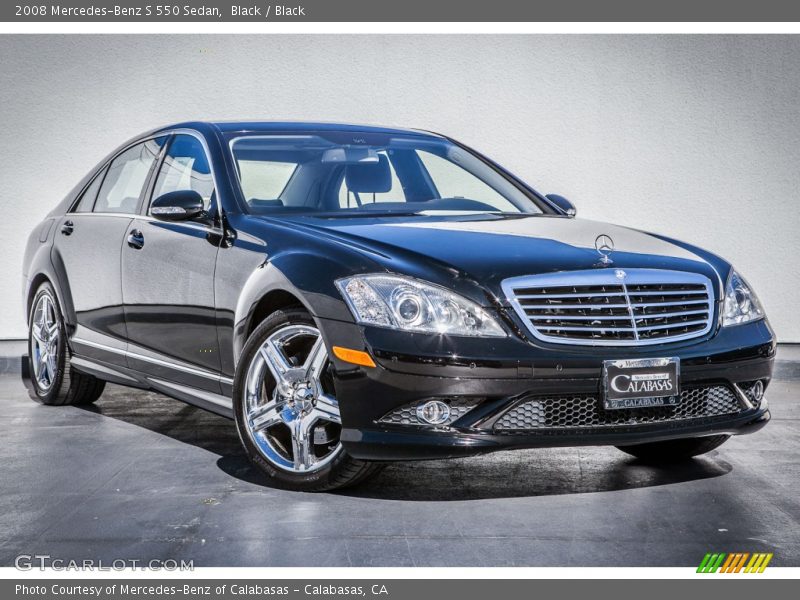 Black / Black 2008 Mercedes-Benz S 550 Sedan