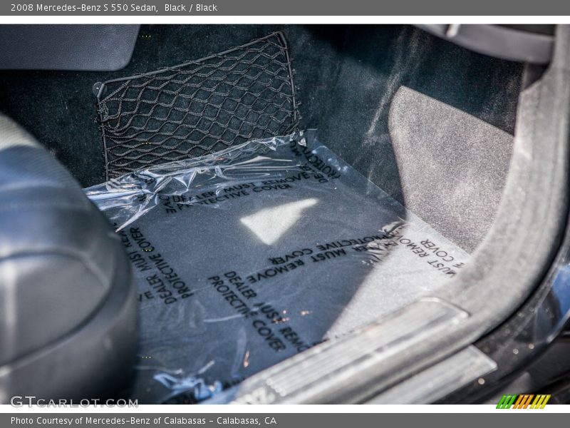 Black / Black 2008 Mercedes-Benz S 550 Sedan