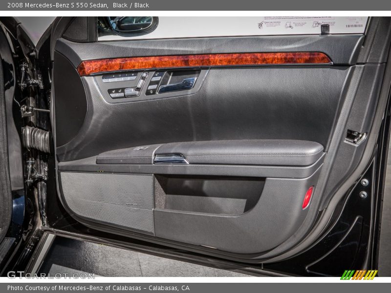 Black / Black 2008 Mercedes-Benz S 550 Sedan