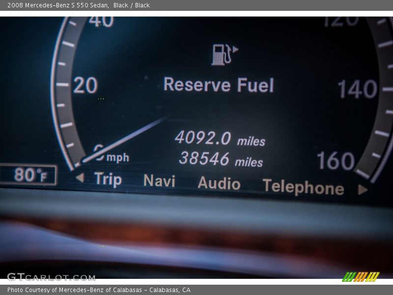 Black / Black 2008 Mercedes-Benz S 550 Sedan