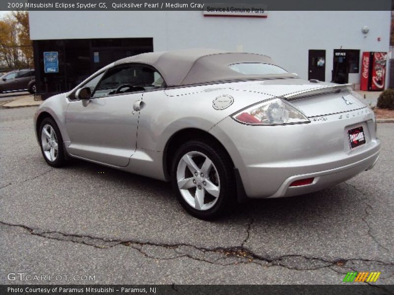 Quicksilver Pearl / Medium Gray 2009 Mitsubishi Eclipse Spyder GS