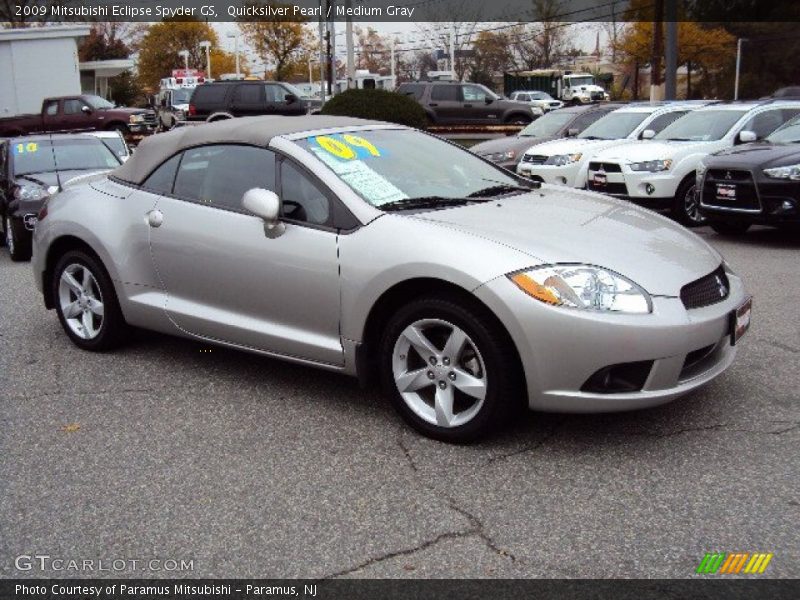 Quicksilver Pearl / Medium Gray 2009 Mitsubishi Eclipse Spyder GS