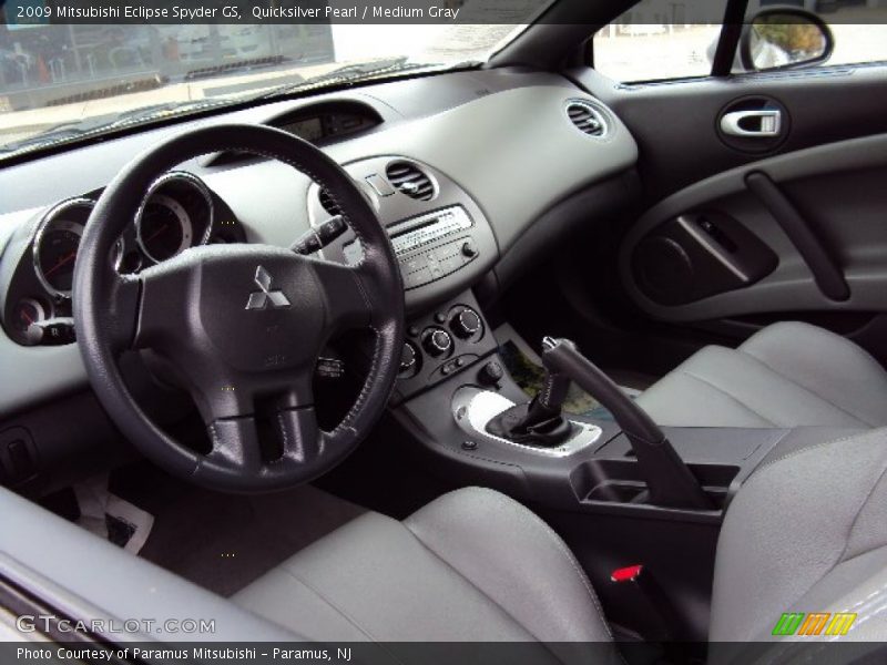 Quicksilver Pearl / Medium Gray 2009 Mitsubishi Eclipse Spyder GS