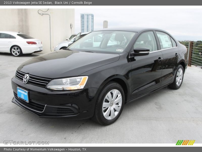 Black Uni / Cornsilk Beige 2013 Volkswagen Jetta SE Sedan