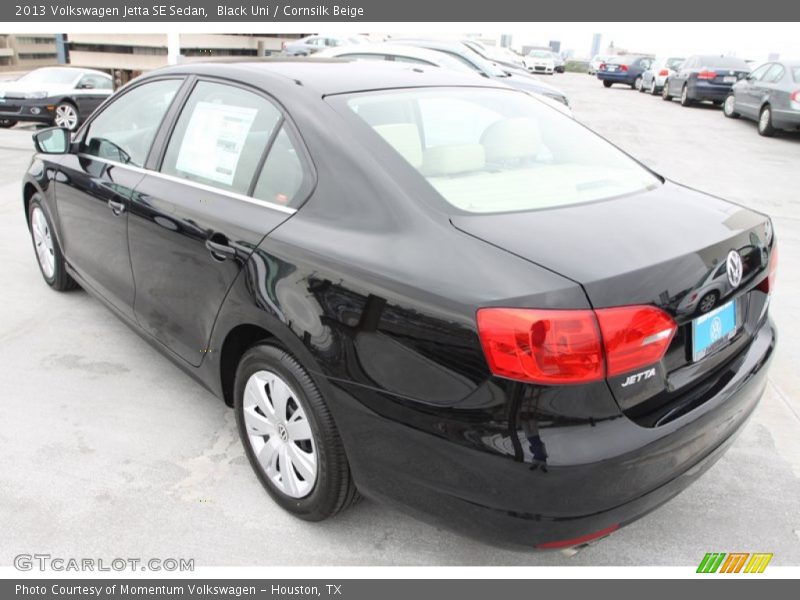 Black Uni / Cornsilk Beige 2013 Volkswagen Jetta SE Sedan
