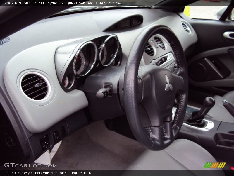 Quicksilver Pearl / Medium Gray 2009 Mitsubishi Eclipse Spyder GS