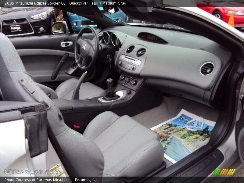 Quicksilver Pearl / Medium Gray 2009 Mitsubishi Eclipse Spyder GS