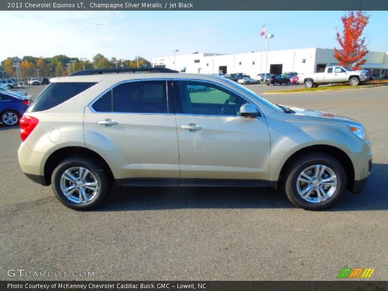 Champagne Silver Metallic / Jet Black 2013 Chevrolet Equinox LT
