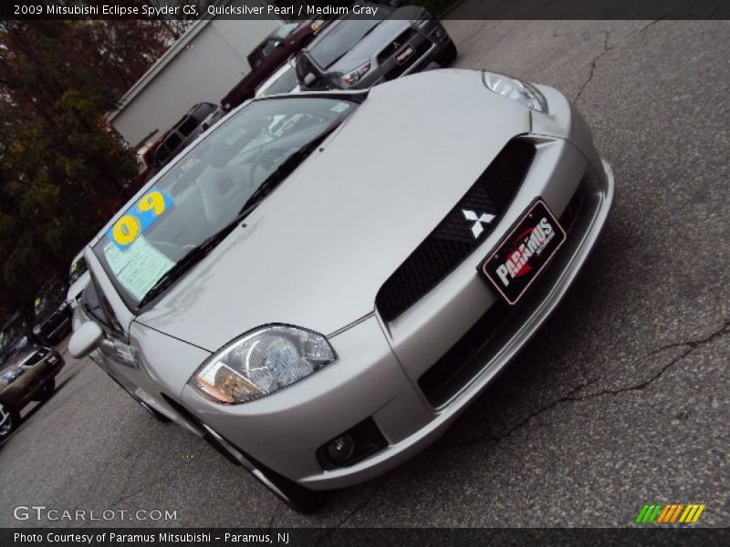 Quicksilver Pearl / Medium Gray 2009 Mitsubishi Eclipse Spyder GS