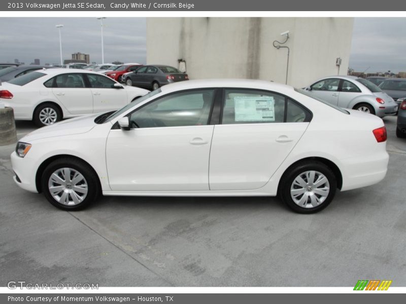 Candy White / Cornsilk Beige 2013 Volkswagen Jetta SE Sedan