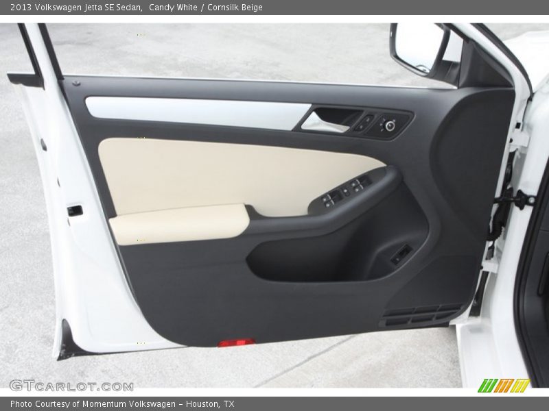 Candy White / Cornsilk Beige 2013 Volkswagen Jetta SE Sedan