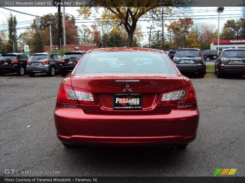 Rave Red / Black 2012 Mitsubishi Galant SE