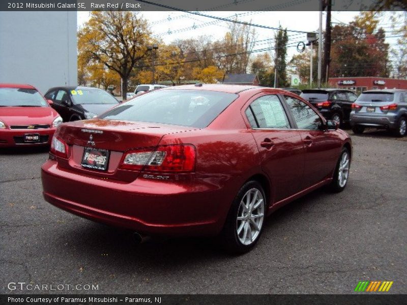 Rave Red / Black 2012 Mitsubishi Galant SE