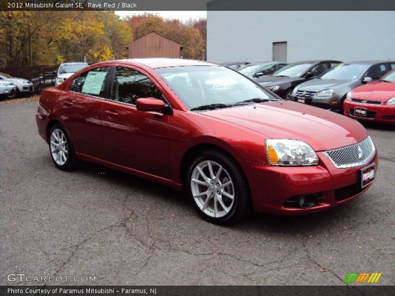 Rave Red / Black 2012 Mitsubishi Galant SE