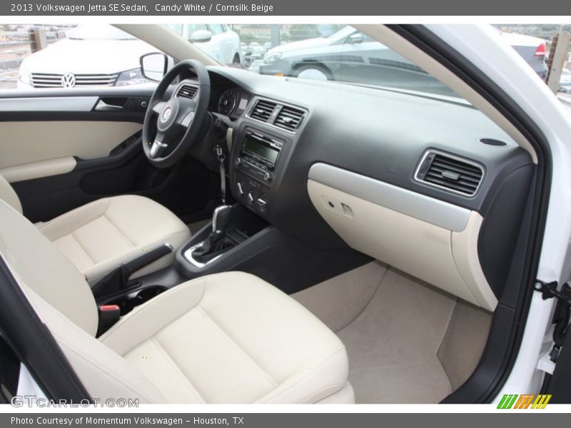 Candy White / Cornsilk Beige 2013 Volkswagen Jetta SE Sedan
