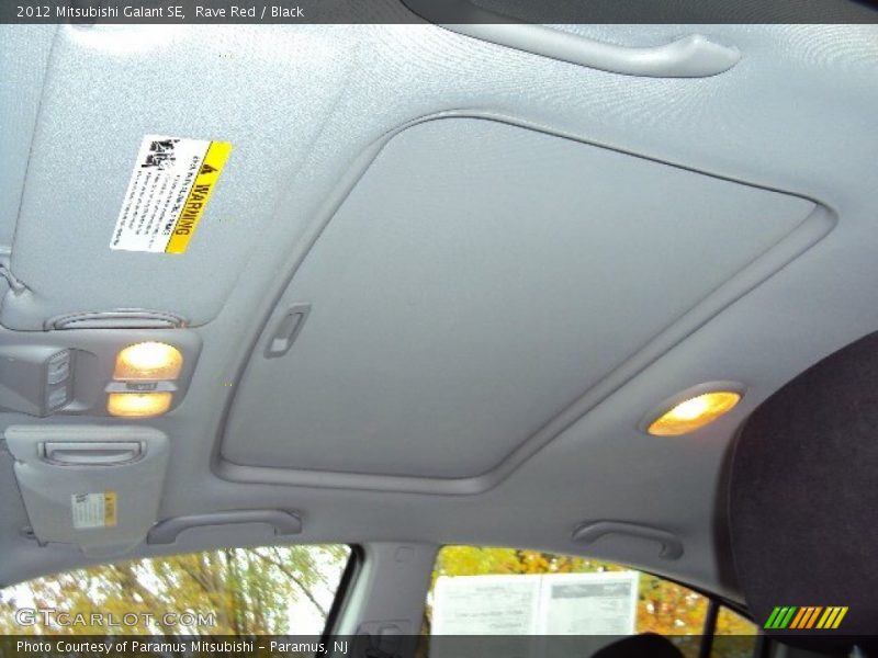Sunroof of 2012 Galant SE