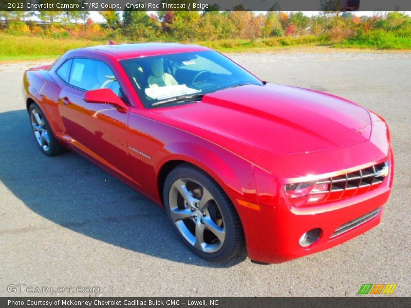 Crystal Red Tintcoat / Beige 2013 Chevrolet Camaro LT/RS Coupe