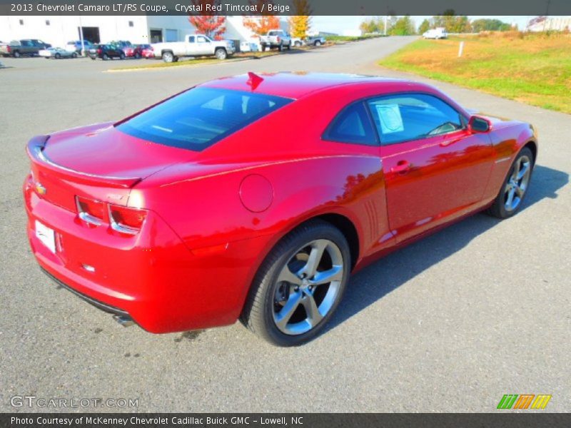 Crystal Red Tintcoat / Beige 2013 Chevrolet Camaro LT/RS Coupe
