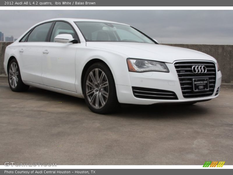 Ibis White / Balao Brown 2012 Audi A8 L 4.2 quattro