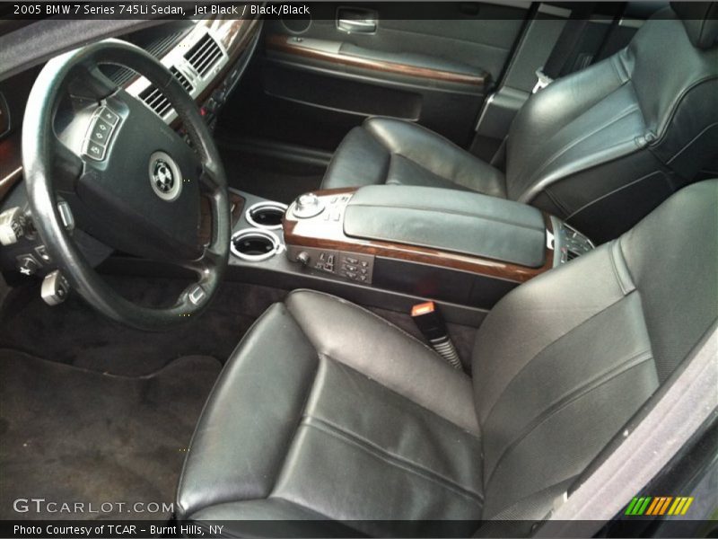 Jet Black / Black/Black 2005 BMW 7 Series 745Li Sedan