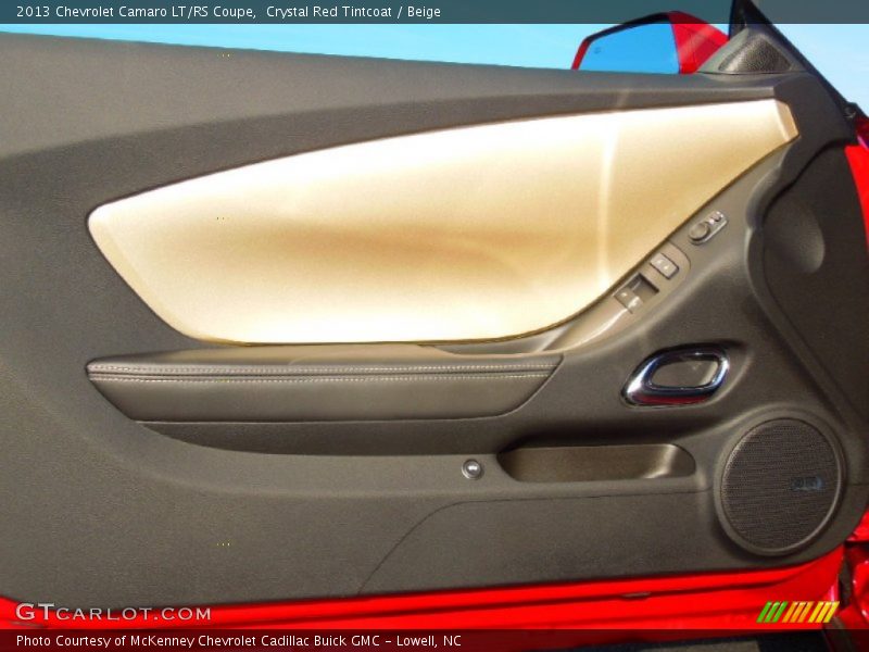 Crystal Red Tintcoat / Beige 2013 Chevrolet Camaro LT/RS Coupe