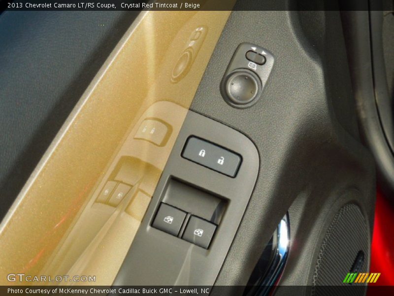 Crystal Red Tintcoat / Beige 2013 Chevrolet Camaro LT/RS Coupe