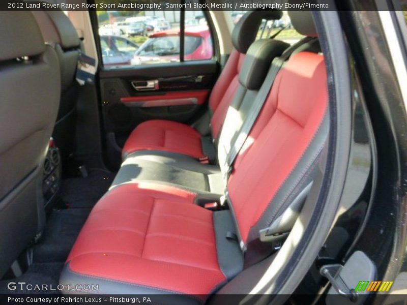Santorini Black Metallic / Autobiography Ebony/Pimento 2012 Land Rover Range Rover Sport Autobiography