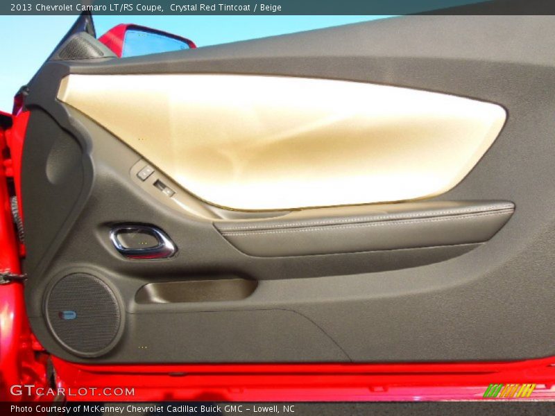 Crystal Red Tintcoat / Beige 2013 Chevrolet Camaro LT/RS Coupe