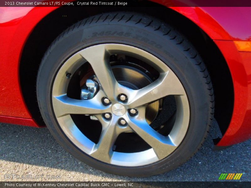 Crystal Red Tintcoat / Beige 2013 Chevrolet Camaro LT/RS Coupe