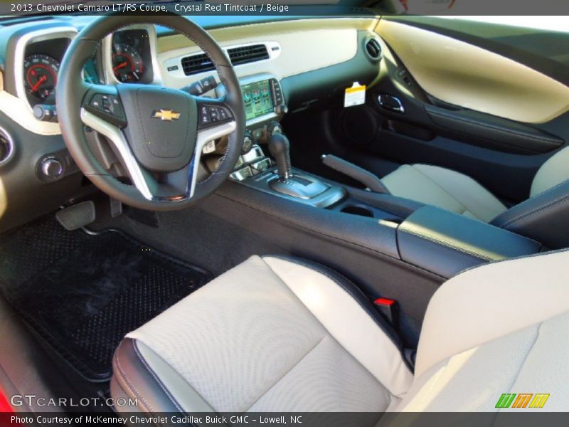 Beige Interior - 2013 Camaro LT/RS Coupe 