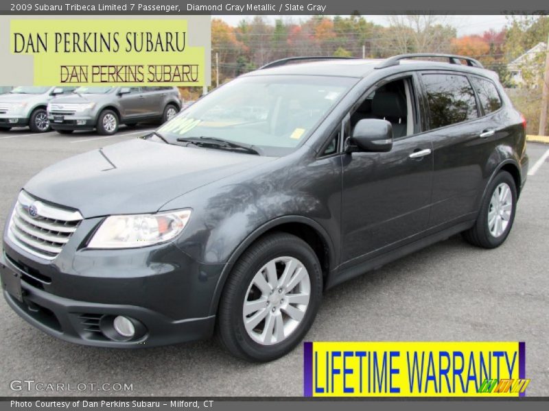 Diamond Gray Metallic / Slate Gray 2009 Subaru Tribeca Limited 7 Passenger