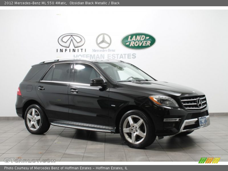 Obsidian Black Metallic / Black 2012 Mercedes-Benz ML 550 4Matic