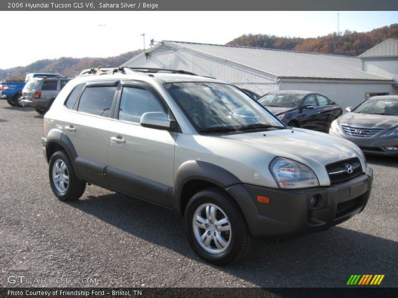 Sahara Silver / Beige 2006 Hyundai Tucson GLS V6