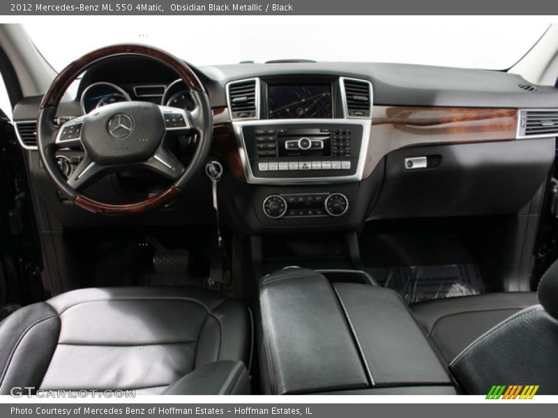 Obsidian Black Metallic / Black 2012 Mercedes-Benz ML 550 4Matic