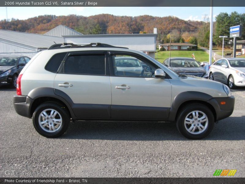 Sahara Silver / Beige 2006 Hyundai Tucson GLS V6