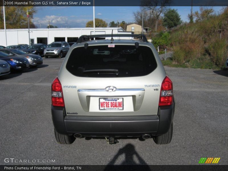 Sahara Silver / Beige 2006 Hyundai Tucson GLS V6