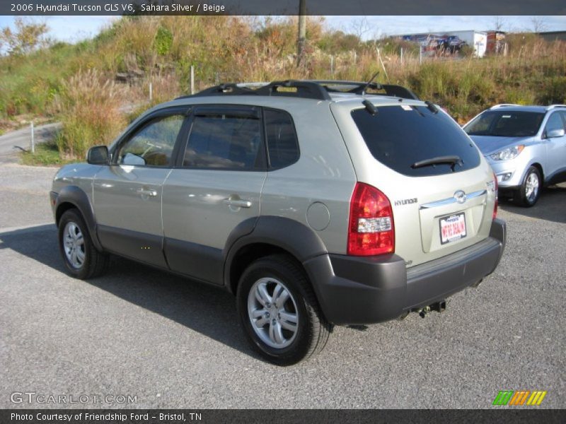 Sahara Silver / Beige 2006 Hyundai Tucson GLS V6