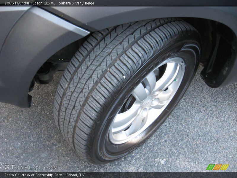 Sahara Silver / Beige 2006 Hyundai Tucson GLS V6