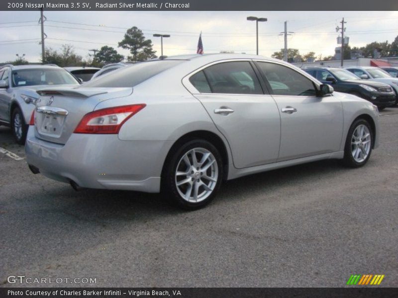 Radiant Silver Metallic / Charcoal 2009 Nissan Maxima 3.5 SV
