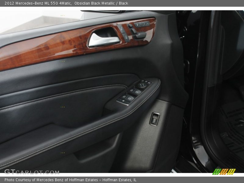 Obsidian Black Metallic / Black 2012 Mercedes-Benz ML 550 4Matic