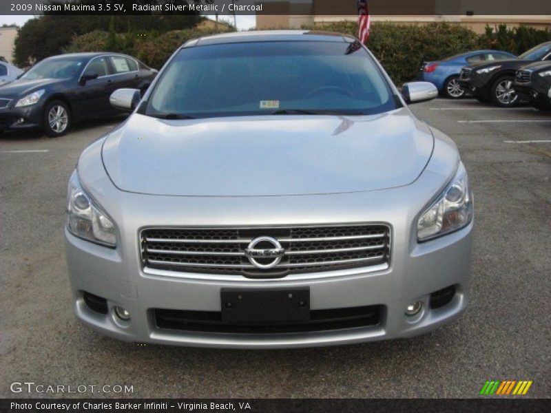 Radiant Silver Metallic / Charcoal 2009 Nissan Maxima 3.5 SV