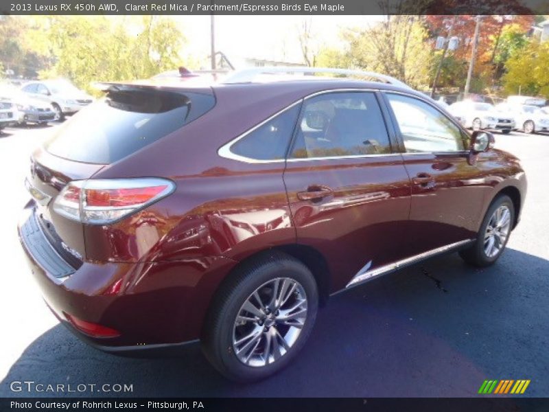 Claret Red Mica / Parchment/Espresso Birds Eye Maple 2013 Lexus RX 450h AWD