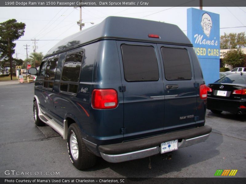 Dark Spruce Metallic / Gray 1998 Dodge Ram Van 1500 Passenger Conversion