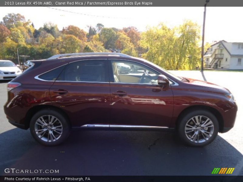 Claret Red Mica / Parchment/Espresso Birds Eye Maple 2013 Lexus RX 450h AWD