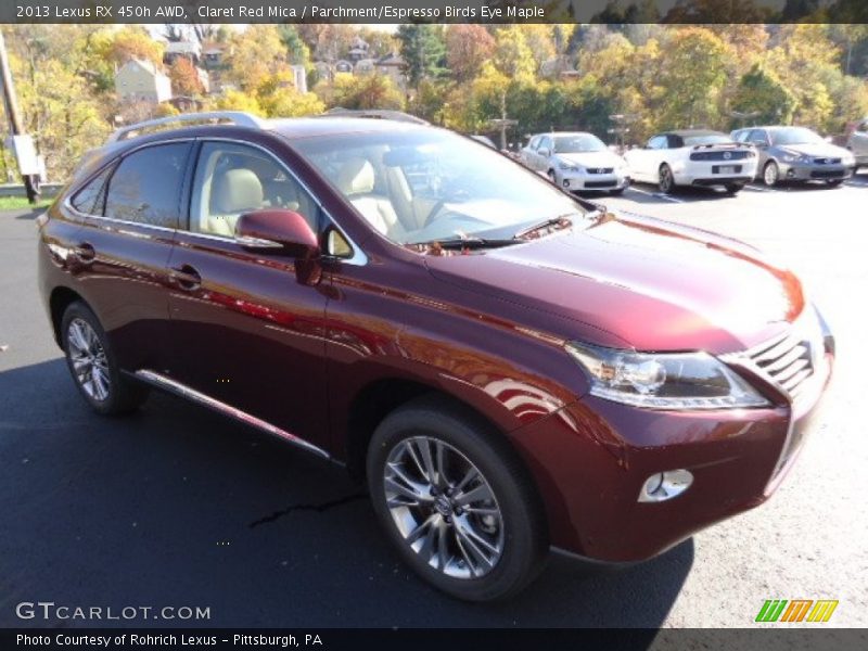 Claret Red Mica / Parchment/Espresso Birds Eye Maple 2013 Lexus RX 450h AWD