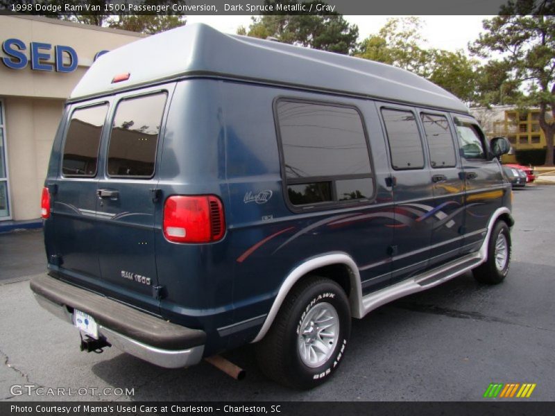 Dark Spruce Metallic / Gray 1998 Dodge Ram Van 1500 Passenger Conversion